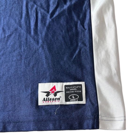 Alleson Athletic Tribe Dark Blue Basketball Jersey #5 Women’s Size L, USA Made. - Picture 2 of 8